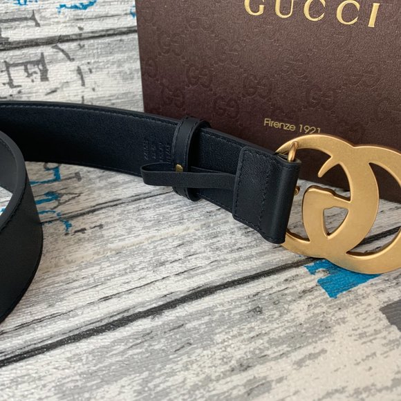 Leather belts with pearl Gucci buckle - Picture 7 of 7